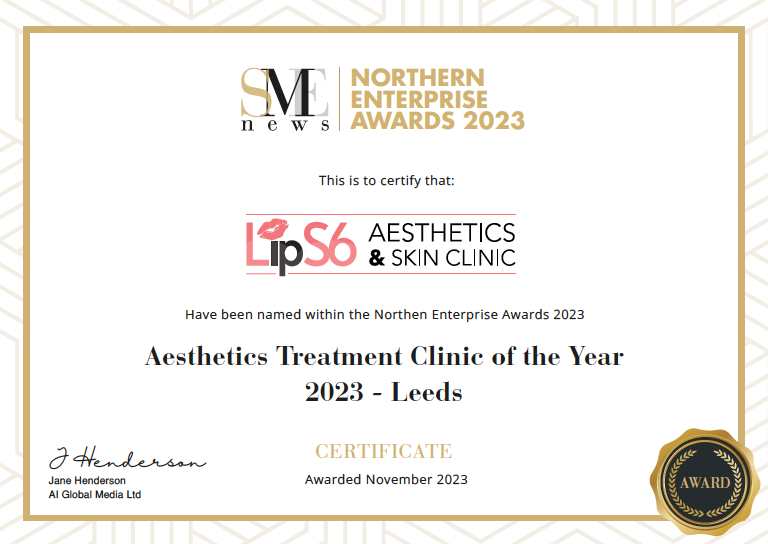 NEA Award Aesthetics treatment clinic of the year 2023